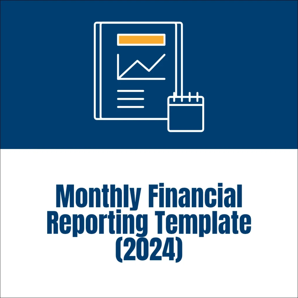 Pharo non-profit portal - Monthly Financial Reporting Template – 2024