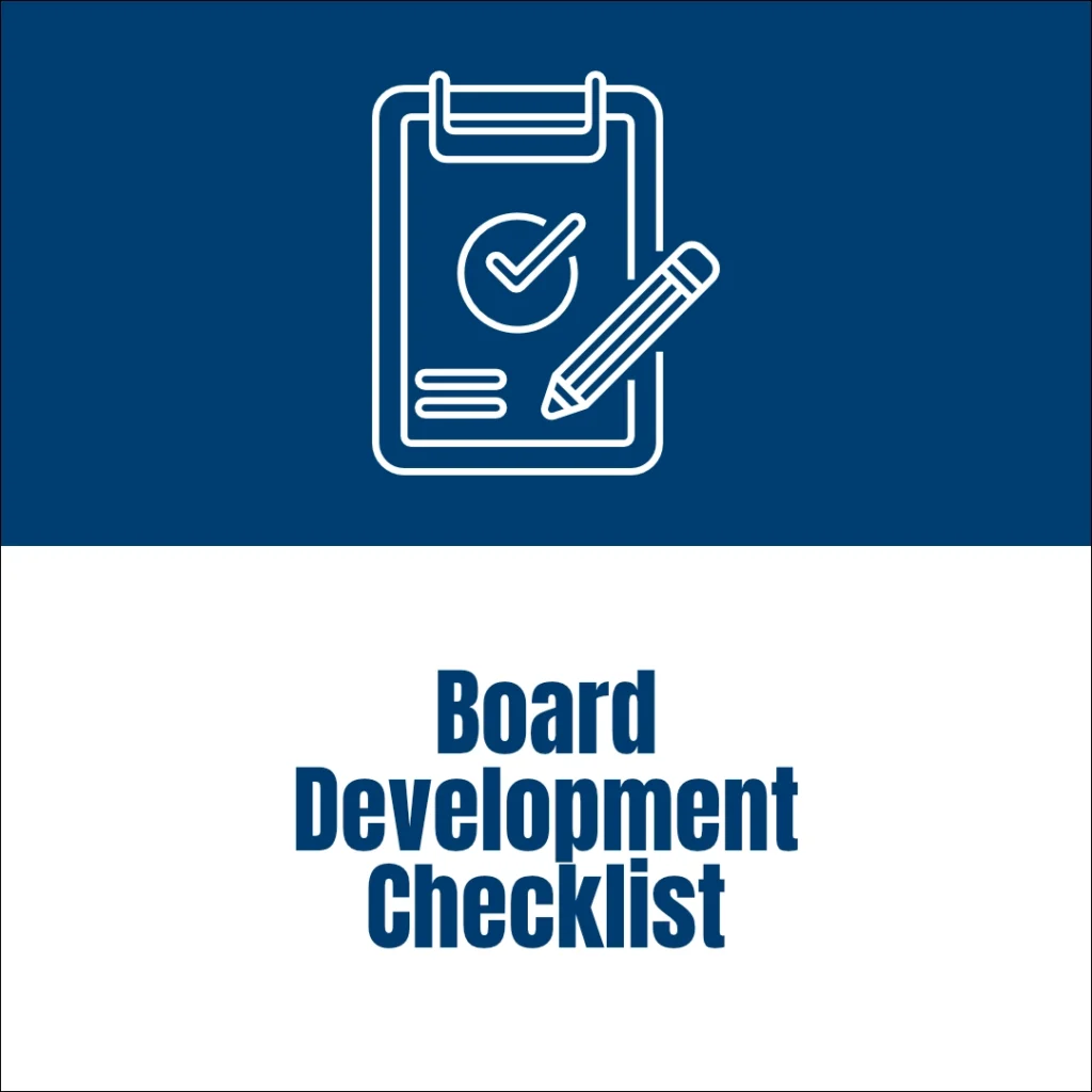 pharo non-profit resource - Board Development Checklist - v3 - 1080px