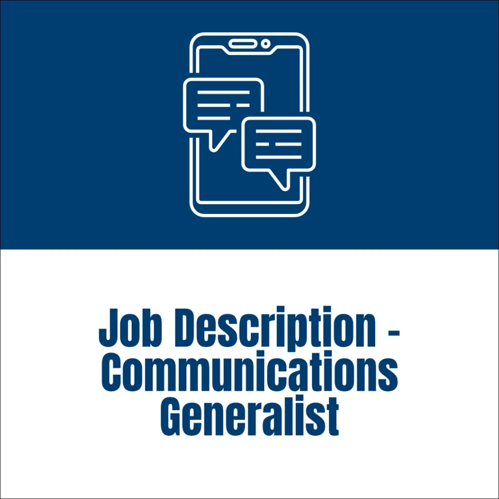 pharo non-profit resource - Job Description - Communications Generalist