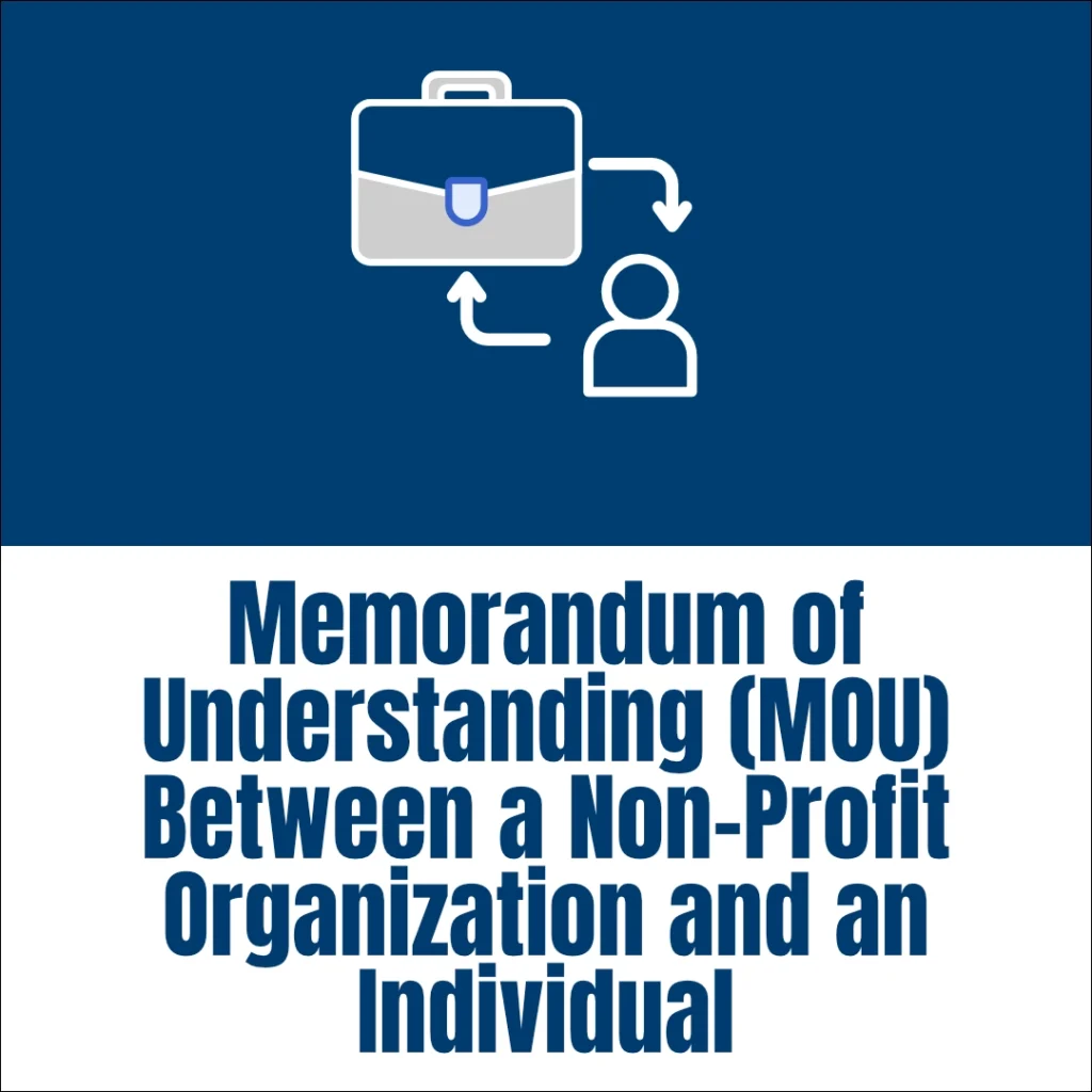 pharo non-profit resource - Memorandum of Understanding (MOU) Between a Non-Profit Organization and an Individual - v3 - 1080px