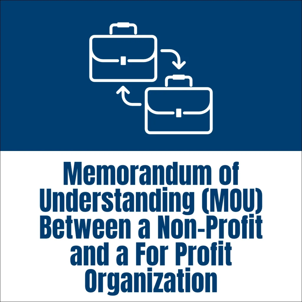 pharo non-profit resource - Memorandum of Understanding (MOU) Between a Non-Profit and a For Profit Organization - v3 - 1080px