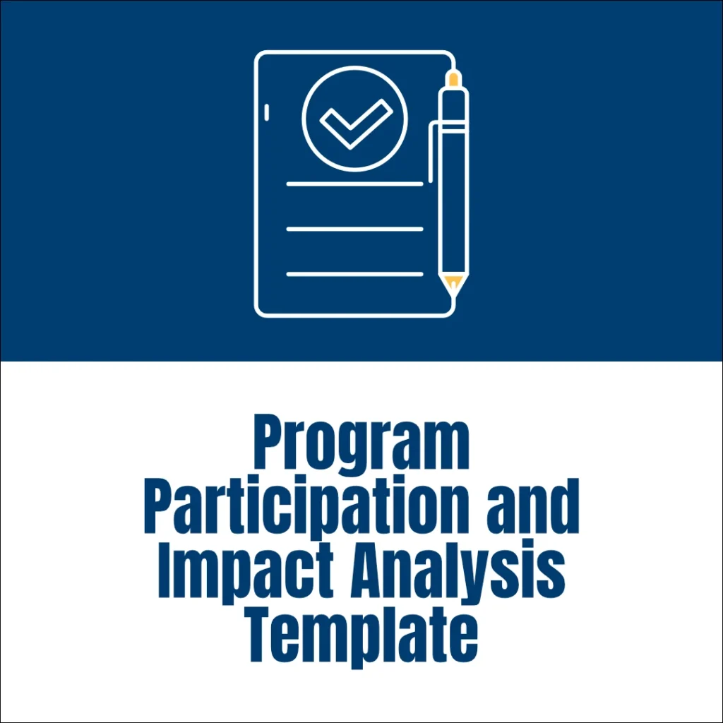 pharo non-profit resource - Program Participation and Impact Analysis Template - v3 - 1080px