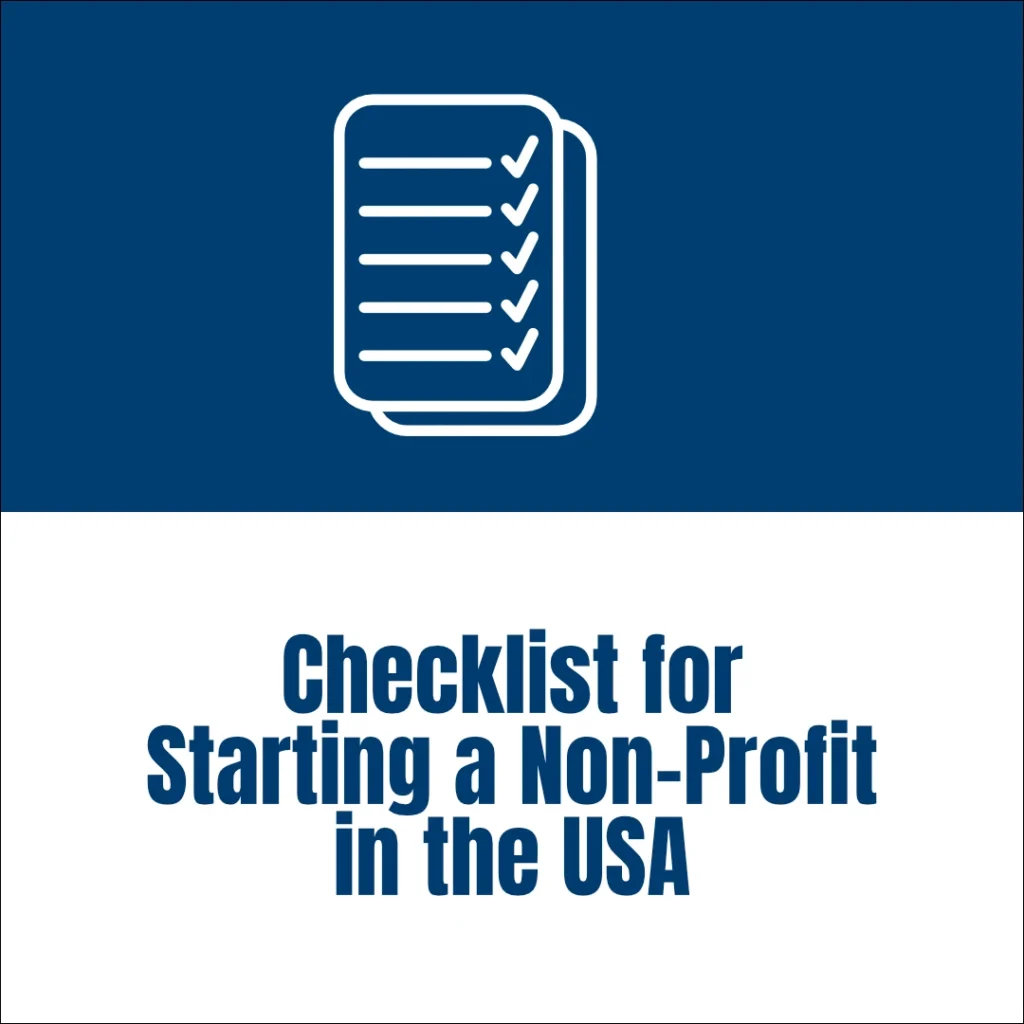 pharo non-profit resource - pharo non-profit resource - Checklist for Starting a Non-Profit in the USA