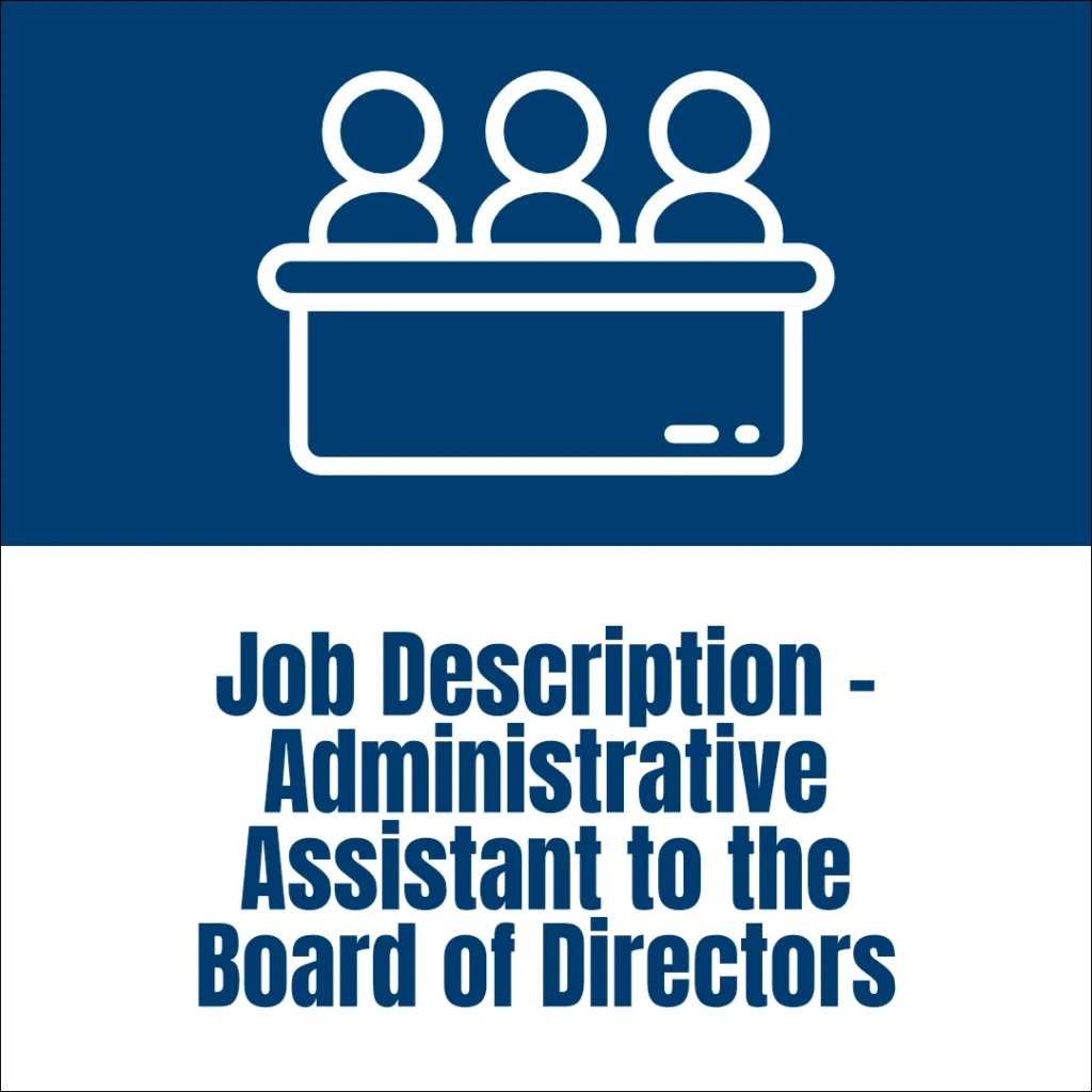 pharo non-profit resource - Job Description - Administrative Assistant to the Board of Directors - v3 - 1080px